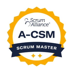 Scrum联盟acsm认证徽章